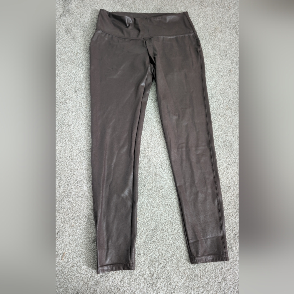NWOT Time And Tru Brown Faux Leather Leggings
